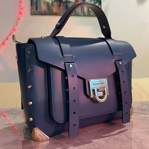 Michael Kors - Manhattan Leather Satchel Crossbody Handbag